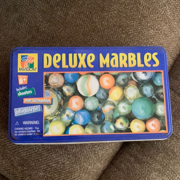 pavilion Other - VNTG 113 Marbles + Collectable Tin (Deluxe Marbles, Pavilion)